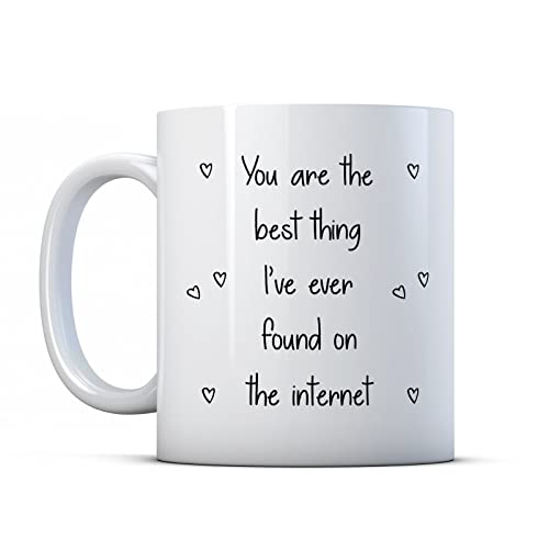 Finger Prints Tasse mit Aufschrift "You are the best thing I have found on the internet" von Fingerprints