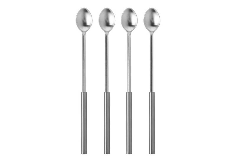 Fink Studio Cocktail-Set BLIND TASTE 4er Set Löffel - grau - Edelstahl - H. 27cm - Rührlöffel, (1x Löffel, Suppenlöffel - Kaffeelöffel - Umrühren), Suppen- & Kaffeelöffel Set - Perfekt zum Umrühren & Servieren von Fink Studio