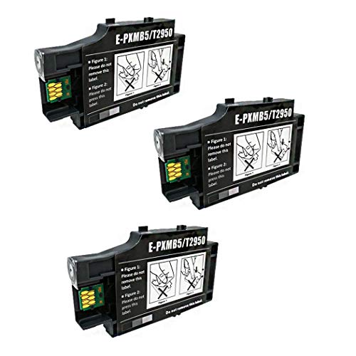 3 Stück Wartungsbox kompatibel mit Eps T2950 und C13T295000, Arbeit mit Workforce WF-100 WF-100W Drucker von Fink