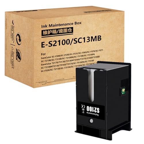 F-INK Ersatz für Wartungsgehäuse für Tintenpatronen S2100 oder C13S210057, funktioniert mit SureColor SC-F500 SC-T2100 SC-T3100 SC-T3100N SC-T5100 SC-T5100N SC-T5100N von Fink