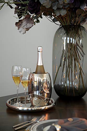 Fink APOLLO Weinkühler aus Edelstahl in der Farbe Silber, Höhe: 21cm, Durchmesser: 16cm, 154006 von Fink