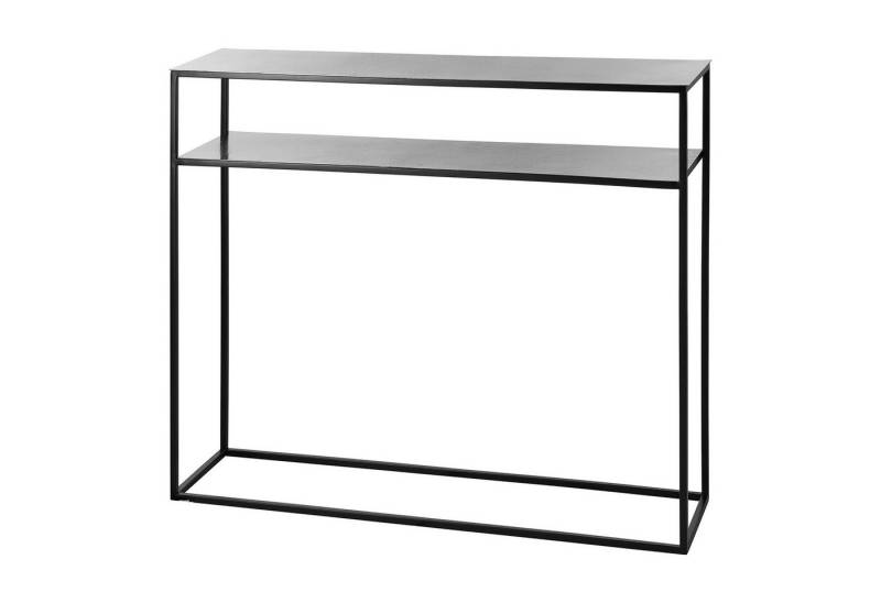 Fink Konsolentisch PHILIPE Konsoltisch - H.80cm x B.95cm - schwarz - Edelstahl - Deko (Ablagetisch - Dekotisch, Ablagetisch - Dekotisch), Multifunktionaler Beistelltisch/Schminktisch/Wandtisch/Sideboard von Fink