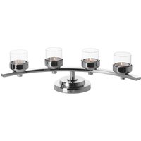 Fink Adventsleuchter "Kerzenhalter DUNJA, 4-flammig", (1 St.), Teelichthalter mit Glaseinsatz, 4-flammig, Breite ca. 42 cm von Fink