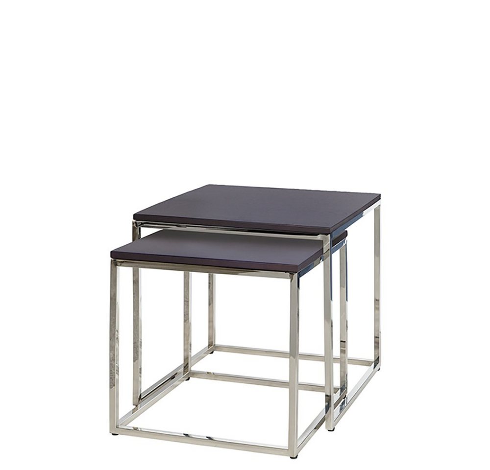 Fink Beistelltisch NOVO Beistelltisch 2er Set - H.46cm x B.45cm - espresso - Edelstahl (Dekotisch - kleiner Tisch), Moderner Sofatisch: Vielseitiger Ablagetisch & Couchtisch für Zuhause Fink Beistelltisch NOVO Beistelltisch 2er Set - H.46cm x B.45cm - espresso - Edelstahl (Dekotisch - kleiner Tisch), Moderner Sofatisch: Vielseitiger Ablagetisch & Couchtisch für Zuhause von Fink