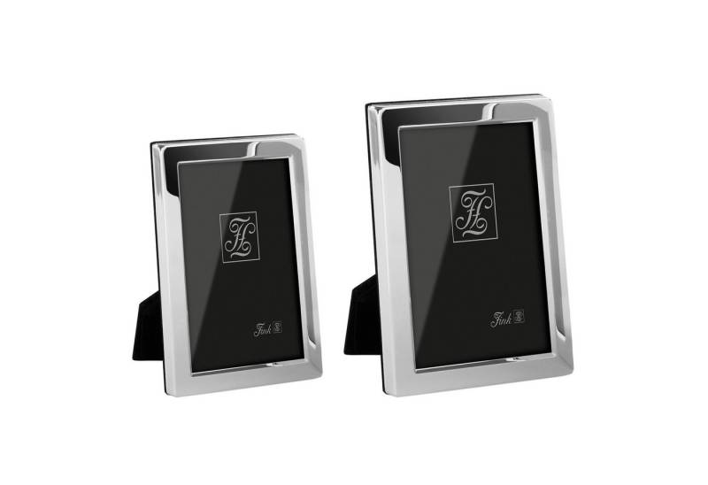 Fink Bilderrahmen CLASSIC - 2er Set Fotorahmen aus Eisen in Silber - 10x15cm/ 13x18cm, (2er Set Bilderrahmen), 2er Set, Rahmen für Fotos - Bilder Rahmen - Wanddeko - Hoch- und Querformat von Fink