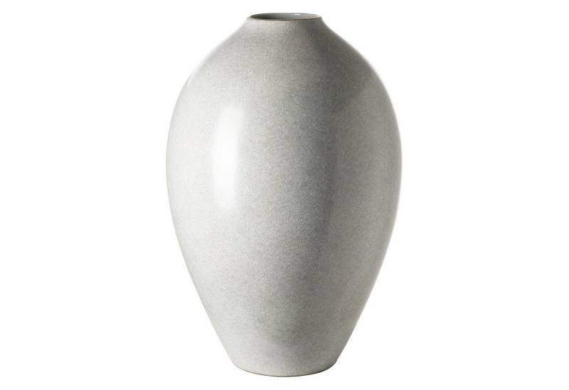 Fink Bodenvase AGNETA Bodenvase - H.50cm x D.34cm - Porzellan - hellgrau/weiß (1 St., Amphore - Gefäß), Elegante Dekovase - Blumenvase & Ziervase für stilvolle Akzente von Fink