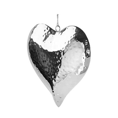 Fink - Christbaumschmuck, Hänger - Lova - Edelstahl - Farbe: Silber - (LxBxH) 15 x 3 x 15 cm von Fink