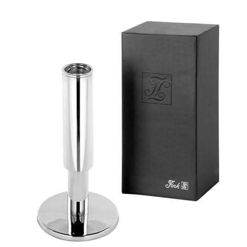Fink [DL] Ritmo, Leuchter, Stahl, vernickelt, glatt, silberfarben, H. 17,7 cm von Fink