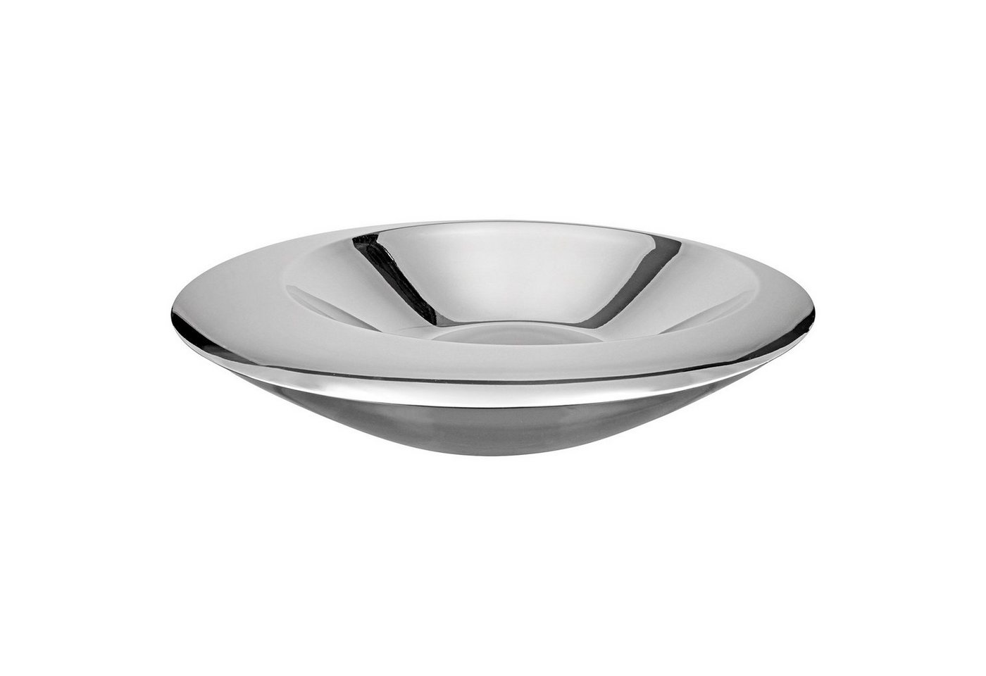 Fink Dekoschale VISTO Schale - H. 8 cm x Ø 43 cm - silber aus Edelstahl - Dekoschale (1 St., 1 Stück), Dekoschale Servierschale Schüssel Schälchen - Spülmaschinengeeignet von Fink