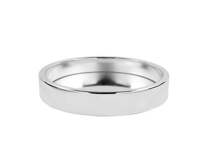 Fink Dekotablett EMPIRE Tablett m. Spiegeleinsatz - silberfarben - H. 5,5cm x D. 38cm (1 St., Dekotablett - Kerzentablett) von Fink