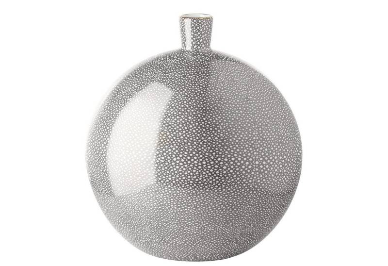 Fink Dekovase ATHINA Vase - H. 29cm - grau - Porzellan - Blumenvase - Dekovase (Blumenbehälter - Blumengefäß), Keramikvase - Dekovase für Blumen - Elegante Blumenvase aus Keramik von Fink