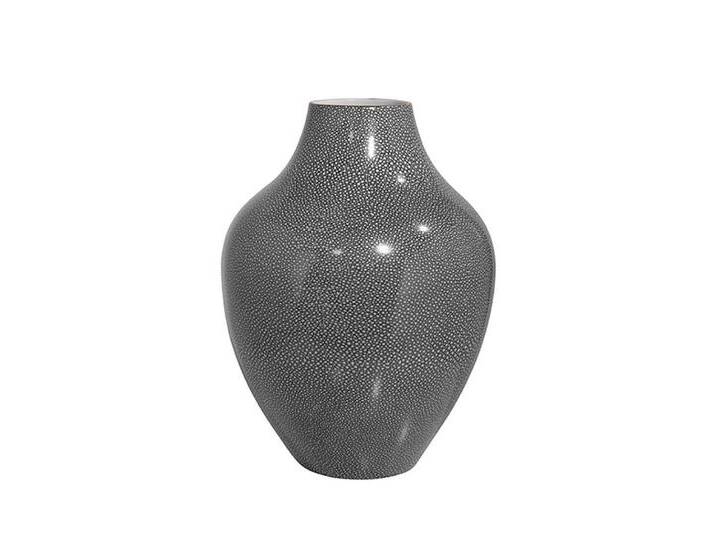 Fink Dekovase GLORIA Vase - H.41cm x D.30cm - Porzellan - grau - Wohnaccessoire (Blumenbehälter - Blumengefäß) von Fink