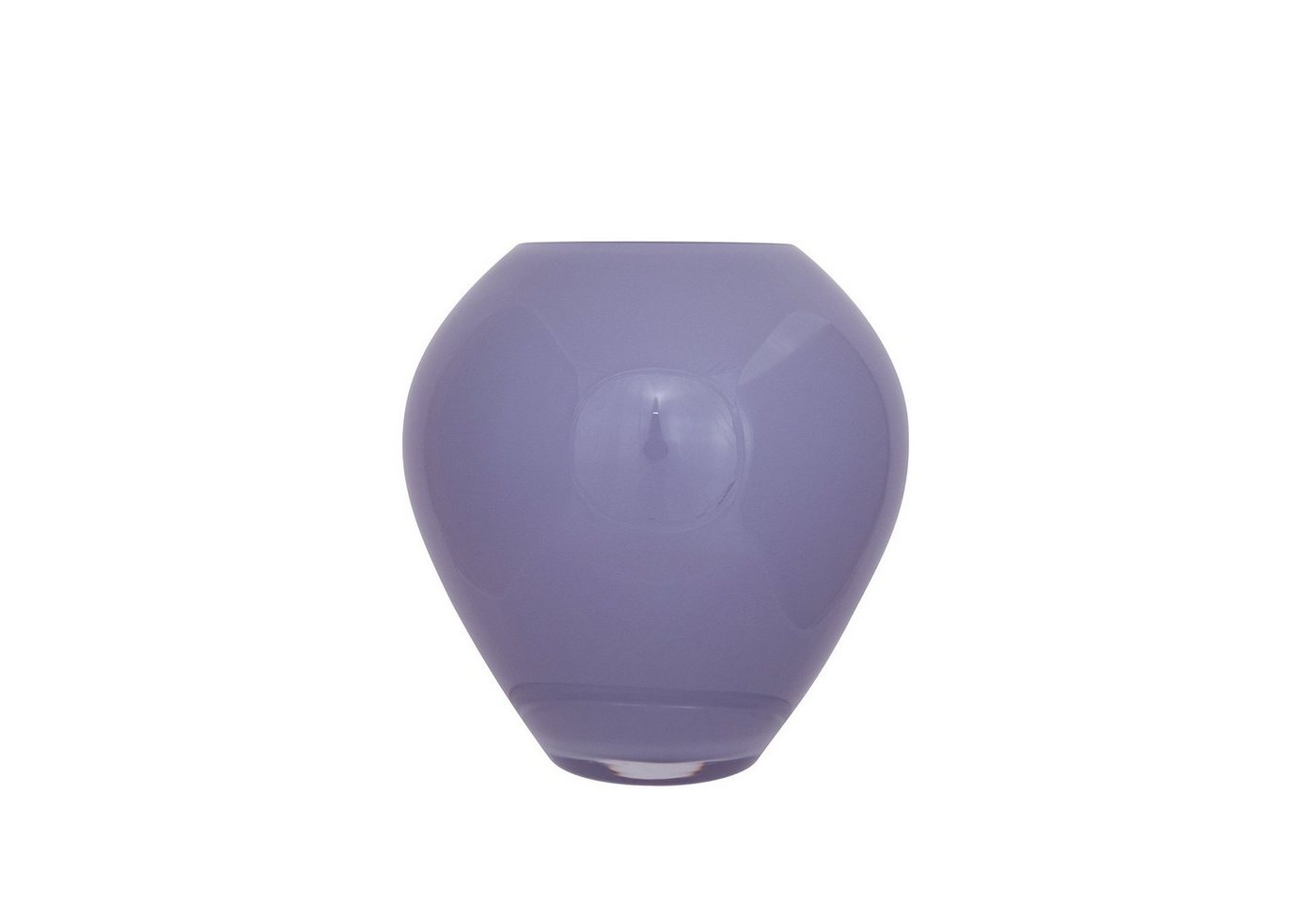 Fink Dekovase LIVIA Glasvase - H.18cm x D.16cm - Glas - flieder (1 St., Amphore - Grfäß), Elegante Vase 9 cm Öffnung - Blumenvase Dekovase Ziervase von Fink