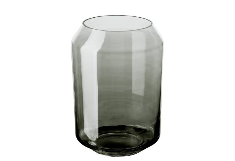 Fink Dekovase ORELIA Vase Windlicht - H. 28cm x Ø 20cm - grau - Glas - Blumenvase (1 St., Kerzenleuchter - Windlichthalter), Moderner Kerzenhalter - Tischdeko für Ihr stilvolles Wohnzimmer von Fink