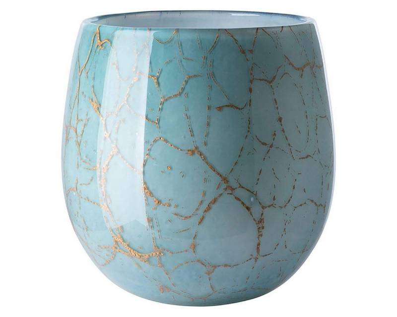 Fink Dekovase Vase oder Windlicht Cosmic Opalglas Grün (22cm) von Fink