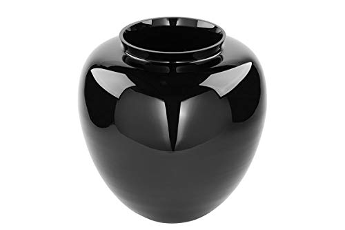 Fink Donna, Vase, Glas, schwarz, H= 25 cm, Ø 25 cm Neuheit 2020 115176 von Fink