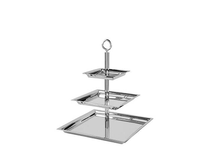 Fink Etagere Etagere NAGANO LBH 34x34x44 cm silber, silberfarben von Fink