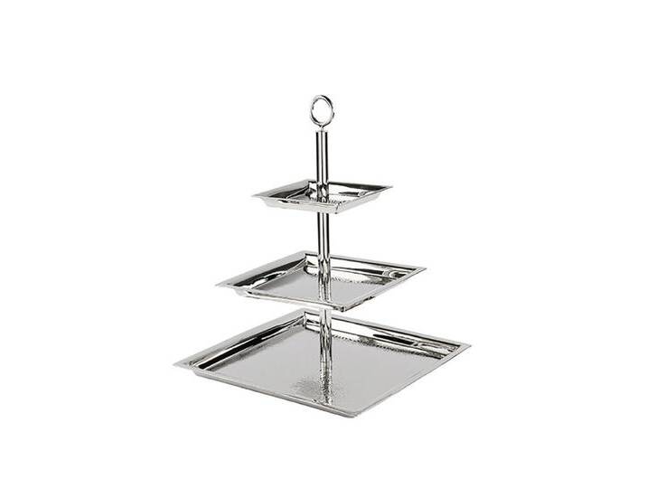 Fink Etagere Etagere NAGANO LBH 34x34x44 cm silber, silberfarben von Fink