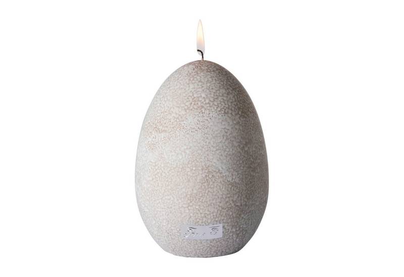 Fink Formkerze CANDLE Kerze - taupe-weiß - Paraffin - H. 14cm x B. 10cm x Ø10cm (1x Kerze, 1-tlg., Stabkerzen - Stumpenkerzen), Wachskerze Dochtkerze Tischkerze - Elegante Kerzen für jeden Anlass von Fink
