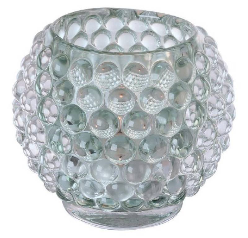 Fink Kerzenhalter Teelichthalter Dots Glas Mint von Fink