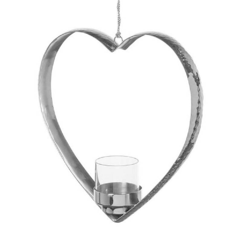 Fink Kerzenhalter Teelichthalter hängend Dorea mit Glaseinsatz (24cm) von Fink