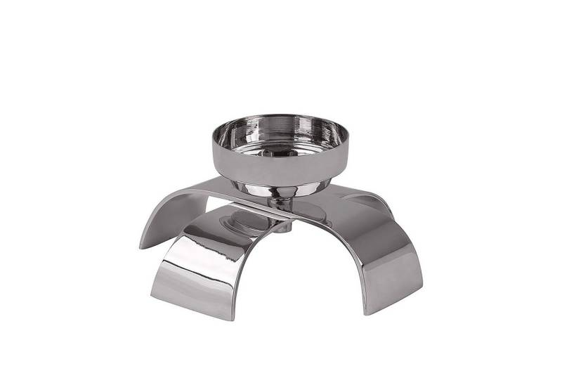 Fink Kerzenleuchter AARON Leuchter - H. 9cm x D. 18cm - silber - Aluminium - Kerzenhalter (1 St., Kandelaber - Armleuchter), Moderner Kerzenständer: Stilvoller Kerzenhalter & Lichterhalter von Fink