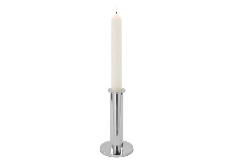 Fink Kerzenleuchter STRATO Leuchter - H. 18cm - silber - Aluminium/Edelstahl - Stabkerze (1 St., Kandelaber - Armleuchter), Moderner Kerzenständer Kerzenhalter Lichterhalter Lichtträger Design von Fink
