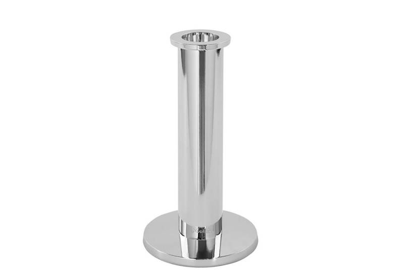 Fink Kerzenleuchter STRATO Leuchter - H. 18cm - silber - Aluminium/Edelstahl - Stabkerze (Kandelaber - Armleuchter), Moderner Kerzenständer Kerzenhalter Lichterhalter Lichtträger Design von Fink