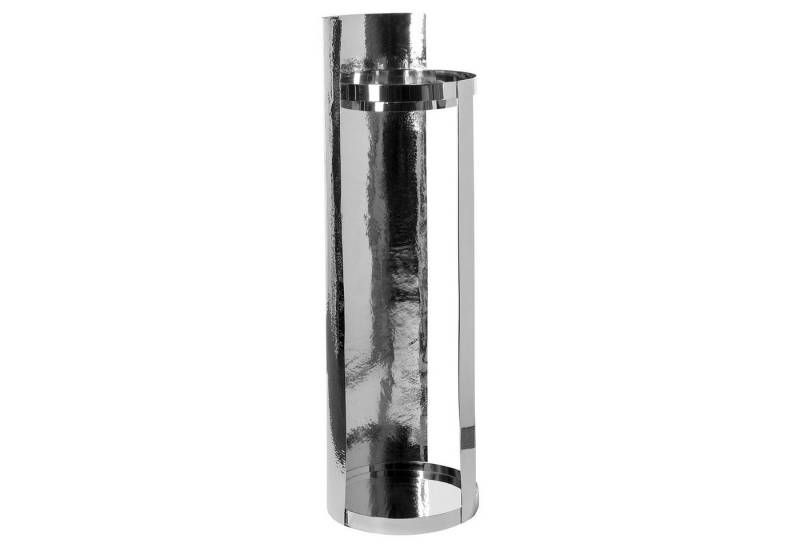 Fink Säulen-Esstisch FINK Säule, Windlicht MANIAC - silber - Edelstahl - H.94cm x B.30cm (1 Stück), vernickelt - nicht outdoorgeeignet - ohne Glas von Fink