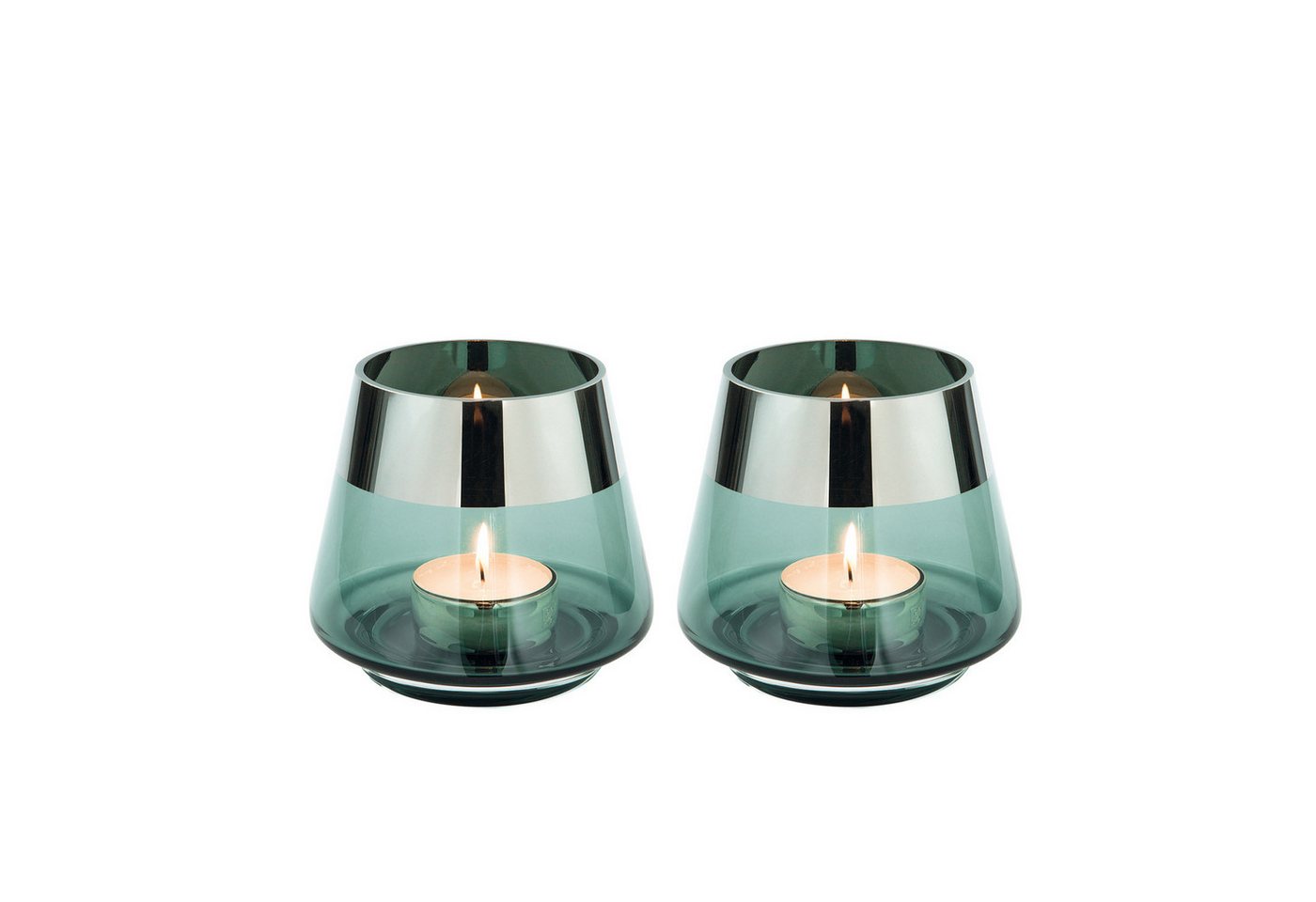 Fink Teelichthalter JONA Teelichthalter - H.9cm x D.11cm - Glas - silberfarben/türkis (Teelichtglas - Teelichtkerzenhalter), Windlicht Kerzenhalter: Eleganter Kerzenleuchter für Stumpenkerzen Fink Teelichthalter JONA Teelichthalter - H.9cm x D.11cm - Glas - silberfarben/türkis (Teelichtglas - Teelichtkerzenhalter), Windlicht Kerzenhalter: Eleganter Kerzenleuchter für Stumpenkerzen von Fink
