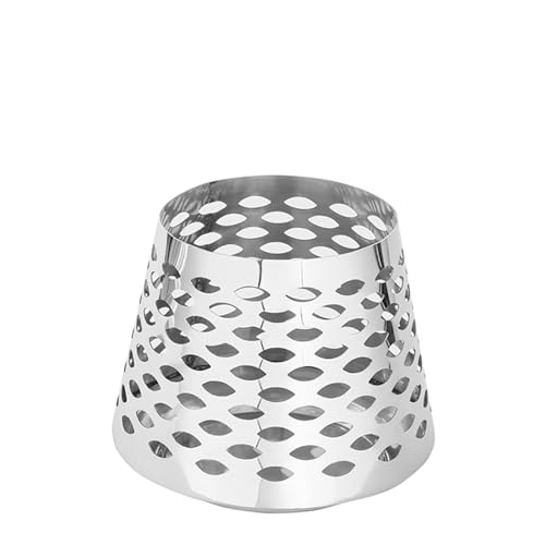 Fink Luma Windlicht aus Edelstahl in der Farbe Silber, Maße: 19cm x 19cm x 19cm, 159043 von Fink