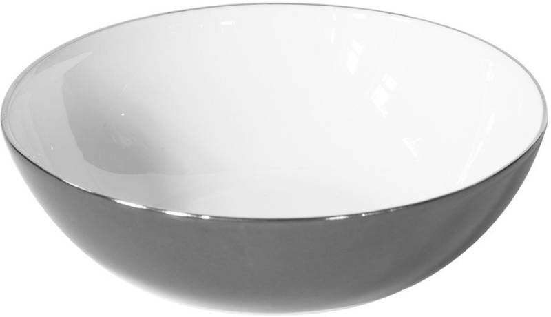 Fink Müslischüssel Moments, Porzellan, (4-tlg), Ø 15,2, Platinumrand von Fink