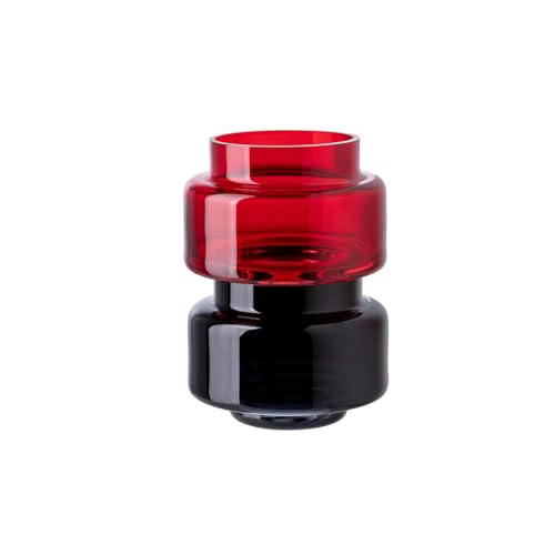 Fink Nice ONE 2er Set, Teelichthalter, Glas, rot, schwarz, L. 10 cm, B. 10 cm, H. 8 cm Fink Nice ONE 2er Set, Teelichthalter, Glas, rot, schwarz, L. 10 cm, B. 10 cm, H. 8 cm von Fink