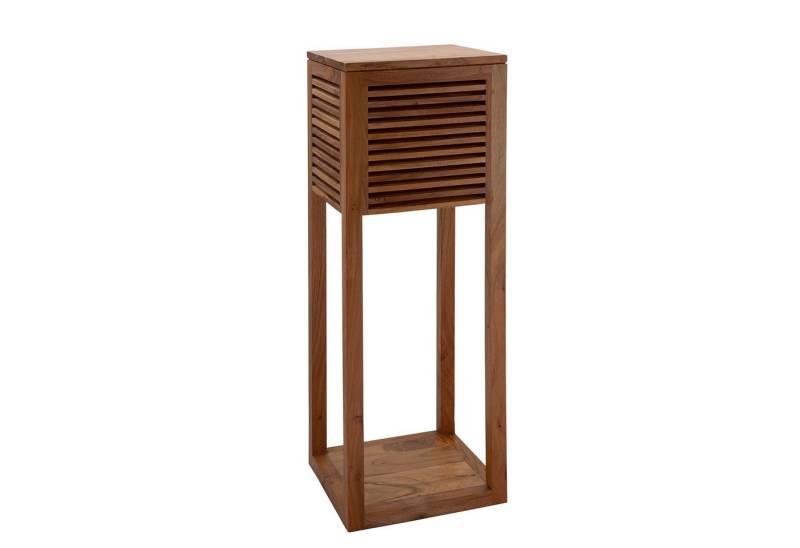 Fink Säulen-Esstisch CARMEL Säule - H.90cm x B.30cm - braun - Akazienholz - Wohnaccessoire (Blumensäule - Dekoständer, Blumensäule - Dekoständer), Blumenständer Blumensäule Dekosäule - Perfekte Dekoration für Zuhause von Fink