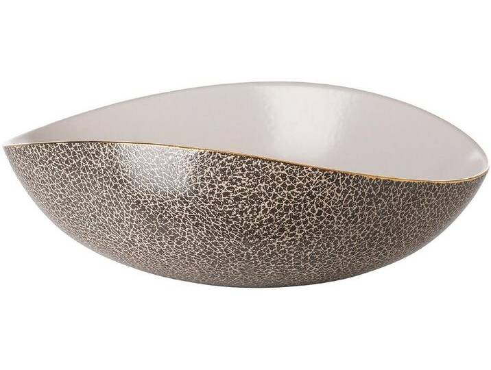 Fink Schale MIDAS, Porzellan, (1-tlg), Dekoschale, Schüssel aus Porzellan, Höhe ca. 11 cm, grau von Fink