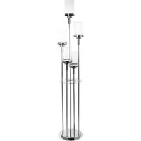 Fink Standkerzenhalter "LONDRA, 5-flammig" Kerzenhalter aus Edelstahl und Glas, Höhe ca. 155 cm von Fink