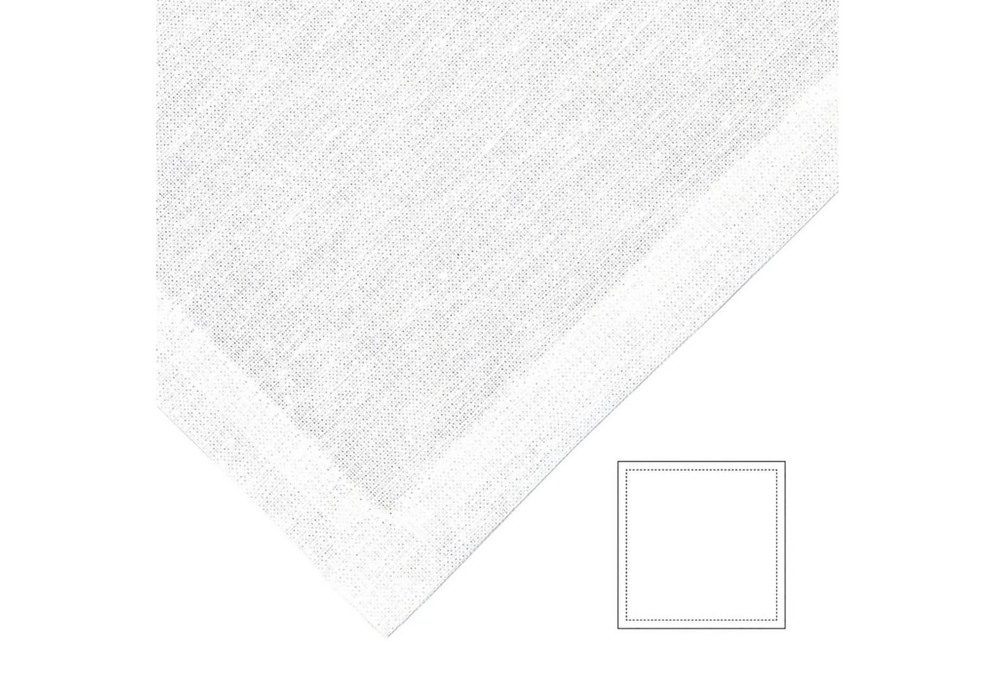 Fink Stoffserviette FINK Serviette Bente - weiß - H. 1cm x B. 40cm von Fink