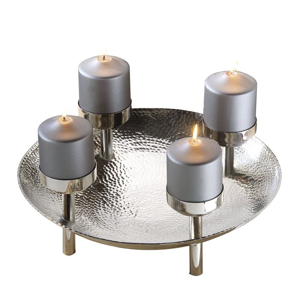 Fink Tafelkerze Fink Dekokranz MACONA LBH 38x38x14.50 cm silber Fink Tafelkerze Fink Dekokranz MACONA LBH 38x38x14.50 cm silber von Fink