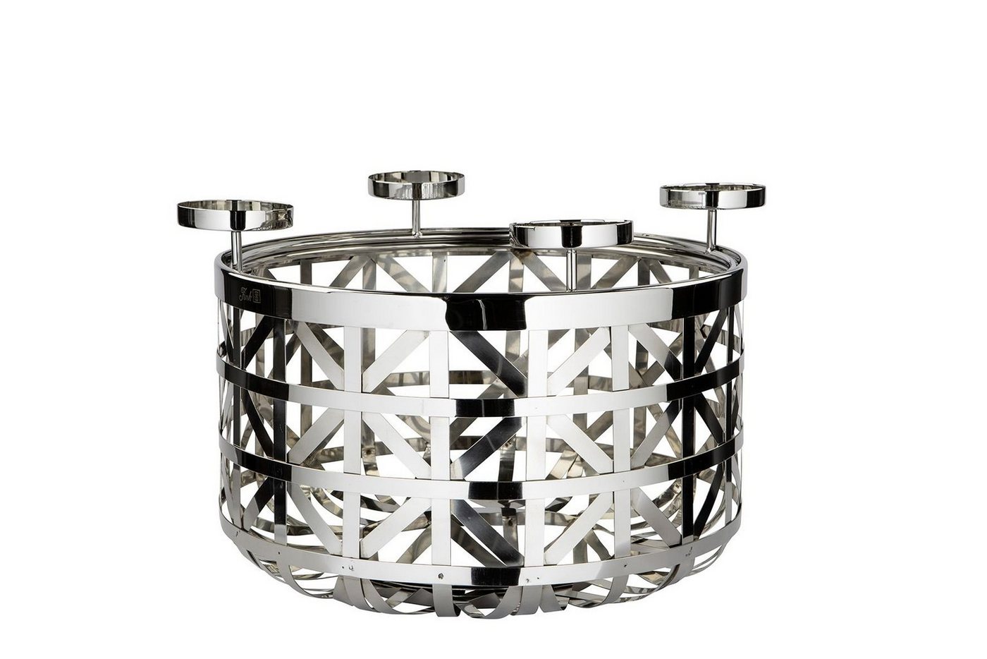 Fink Tafelkerze Fink Windlicht JORIS DH 41x25 cm silber Teelichthalter Windlichtglas Fink Tafelkerze Fink Windlicht JORIS DH 41x25 cm silber Teelichthalter Windlichtglas von Fink