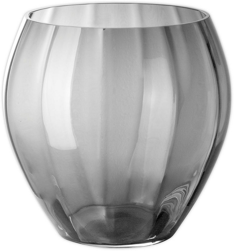 Fink Tischvase LILIAN (1 St), aus Glas, mundgeblasen, mit blütenähnlicher Kannelierung von Fink