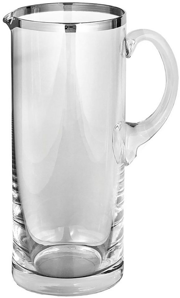 Fink Wasserkrug PLATINUM, (1-tlg), mit handbemalter Platinumauflage, Fassungsvermögen ca. 1,2 Liter von Fink