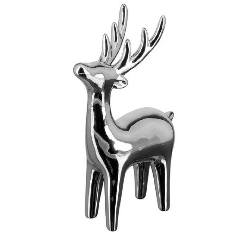 Fink Weihnachtsbaumkugel Dekofigur Rentier Sven Silber (18cm) von Fink
