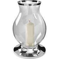 Fink Windlicht "BIG", (1 St.), Silberfarben - aus Metall vernickelt und Glas von Fink
