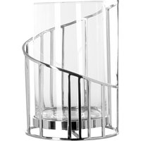 Fink Windlicht "CELINE" Kerzenhalter aus Edelstahl mit Glaseinsatz, Höhe ca. 29,50 cm von Fink