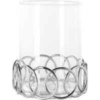 Fink Windlicht "JUWEL", (1 St.), Kerzenhalter aus Edelstahl mit Glaseinsatz, Höhe ca. 28,50 cm von Fink