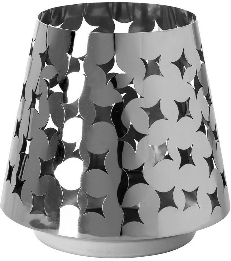 Fink Windlicht Kerzenhalter LUMA (1 St), aus Edelstahl, mit ausgestanzten Cut-Outs von Fink