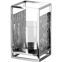 Fink Windlicht "Kerzenhalter NICOSA" aus Edelstahl und Glas, mit ausgestanzten Cut-Outs von Fink