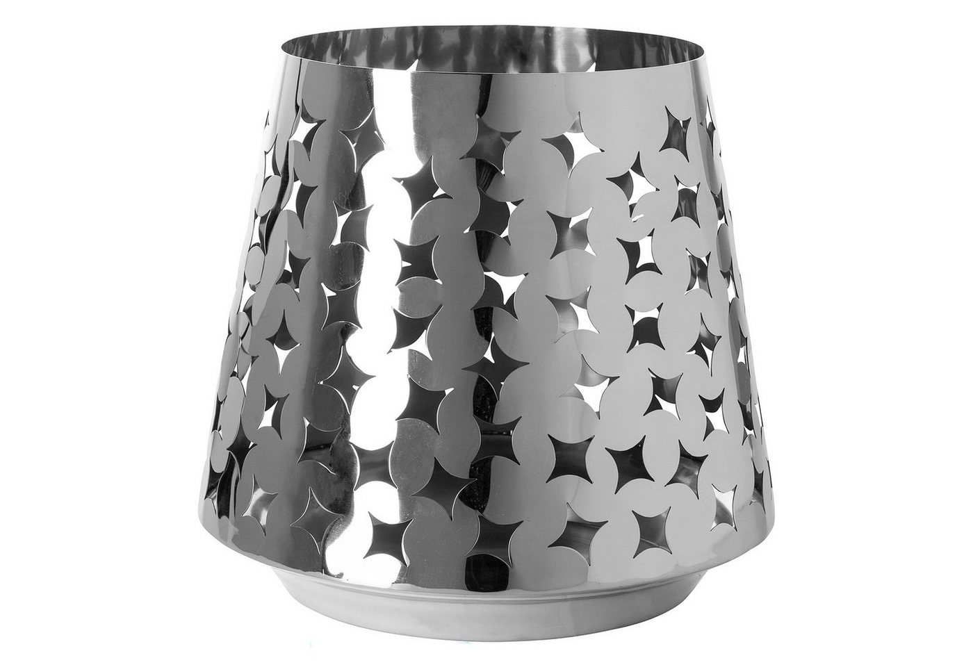 Fink Windlicht LUMA Windlicht - H.30cm x D.32cm - silber - Edelstahl - Wohnzimmer (1 St., Kerzenleuchter - Windlichthalter), Moderner Kerzenhalter Leuchter - Elegante Deko für Ihr Zuhause von Fink