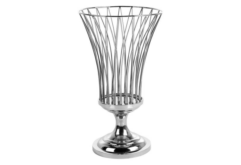 Fink Windlicht ALLEGRA Windlicht - H.43cm x D.25cm - silber - Edelstahl - Wohnzimmer (1 St., Kerzenleuchter - Windlichthalter), Eleganter Kerzenhalter Leuchter - Deko für Innenräume von Fink