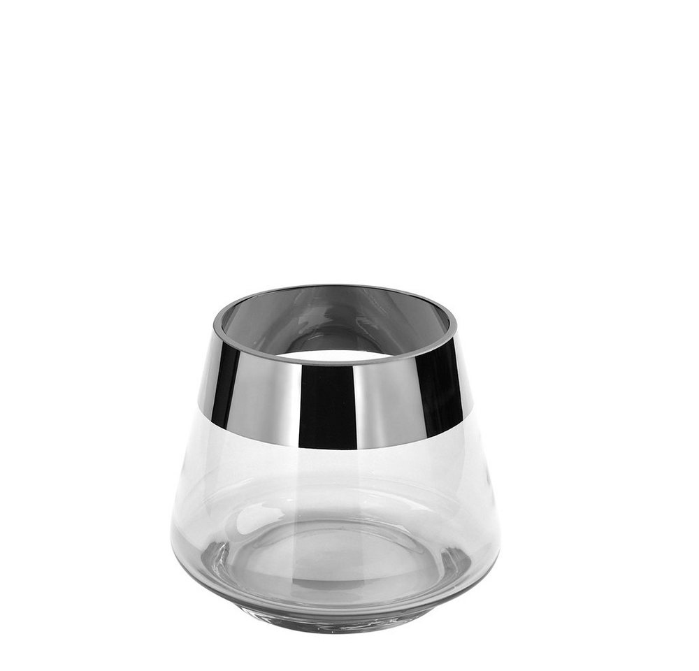 Kerzenständer FINK Teelichthalter Jona - silber-transparent - H. 9cm x B. 11cm x D. 11cm Kerzenständer FINK Teelichthalter Jona - silber-transparent - H. 9cm x B. 11cm x D. 11cm von Fink